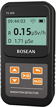 Geiger Radiation Detector FS600 - Misuratore di radiazione (nero)
