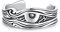 CHENGHONG Ringe für Herren Silber 925 Schwarz Ring für Männer Wikinger Auge des Horus Verstellbare Ring Men Rune Amulett Schmuck Geschenke…