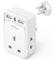 UK to US Plug Adapter, USA Travel Adapter with 2 USB-A Ports & 1 USB-C Ports(5V/3.4A) and 2 Shaver Plug Adaptor UK for Shaver/Toothbrush, US Plug Adapter for Thailand Mexico Colombia(Type B)