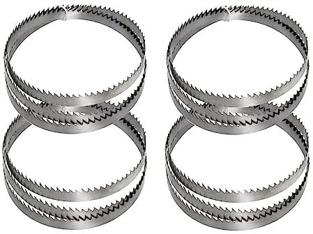 Sankuai Set di 4 Lame per Sega A Nastro SK5, 1400mm x 6,35mm x 0,35mm per Sega A Nastro BS200A 8 (Taglia : 15 TPI)