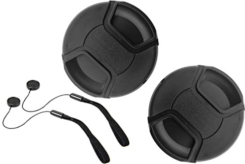 58mm Lens Cap Cover for Olympus EZ-M7530 M.Zuiko Digital 75-300mm 1:4.8-6.7 II Lens,HUIPUXIANG [2 Pack]