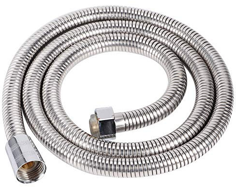 Gebürsteter Brauseschlauch, Edelstahl Handbrause Schlauch G1 5,1 cm Gewinde Brauseschlauch für Duschzubehör 1,2 Meter Typ Duschanschluss Metall