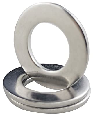 Fajoeda M12 Flache Unterlegscheiben, 25 Stück Edelstahl A2 V2A 304 für Schrauben, Muttern, Gewindestange, 24mm x 2.0mm