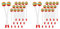 biyan 28 Stück Lollipop Drum Mallet Sticks Round Rainbow Hammer Percussion Sticks Kunststoff Drumsticks Kinderhammer