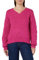 KAFFE Jersey de Manga Larga con diseño en V, Fucsia Rojo, M para Mujer