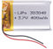 Akku 303048 LiPo 3.7V 400mAh 1.48Wh 1S 5C Liter Energy Battery para Electrónica Recargable teléfono portátil vídeo smartwatch reloj GPS - No Apta para Radio Control 50x30x3mm (400mAh|303048)