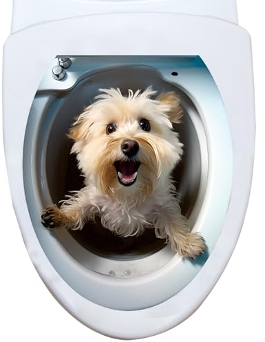 AALLYN -Toilettenaufkleber,Tiere -Wandaufkleber - Aufkleber für Toilettensitzbezüge mit Tiermotiven,Umweltfreundliche PVC-Aufkleber für Toiletten für Badezimmer, Schlafzimmer, Kinderzimmer, Küche