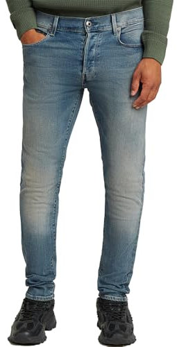 G-STAR Herren 3301 Slim Jeans, Blau (Faded Blue Topaz 51001-D875-G352), 32W / 32L