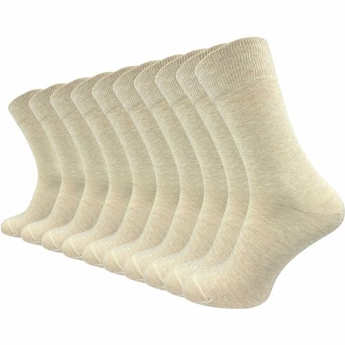GAWILO 10 Paar PREMIUM Socken ohne drückende Naht | Damen & Herren | gekämmte Baumwolle | Business & Freizeit