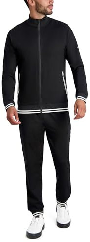 Karl Lagerfeld Paris Herren Lässige Cargohose Hose, Schwarz, Large