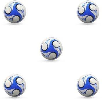 Mealoodiousmusea 5er-Set Trainingsbälle für Kinder, verschleißfest, für Studenten, Kindergarten, PVC, Fußball, wasserdicht, für Übungen, Sport, 3 (Verwendung für Kinder), Blau