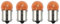 Streetparts24 4x Blinkerbirnen Blinker Birne Glühbirne Orange BA15S 12V 10W – E-geprüft passend für Roller, Scooter, Mofa, Moped, Motorroller