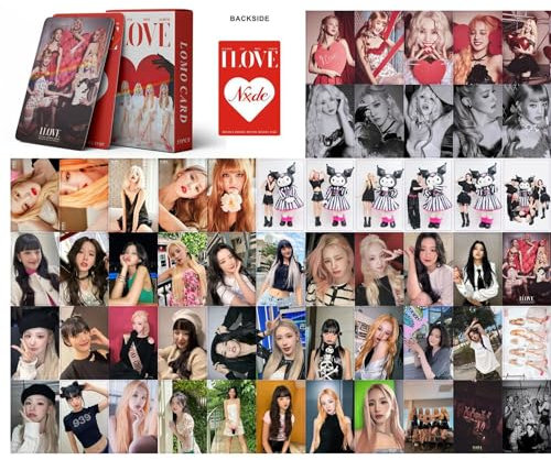 55 Stück Kpop Karten (G) I-DLE I LOVE Cards (G) I-DLE I LOVE Mini Cards (G) I-DLE I LOVE Album Karten (G) I-DLE Merch Photocards Set Kpop (G) I-DLE Fotokarten Geschenk für Fans