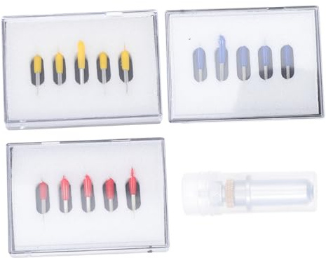 HAPINARY Cuchillas de Corte para Plotter, 1 Juego de Acero de Tungsteno | 3 Tipos de Repuesto, Alta Dureza y Corte Delicado, para Rotulación y Trabajos Manuales
