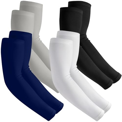 EGOFLEX Arm Sleeves for Men and Women Compression UV Sun Protection Tattoo Cover Up Baseball Basketball Football Golf Running
