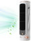 Ventilador de escritorio USB, ventilador de la torre de escritorio 3 velocidades 1200mAh 360 ° Descripción ajustable ventilador tipo-C Horizontal y Ventilador de escritorio sin deslizamiento vertical