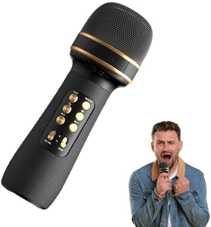 Kids Microphone Fully Integrated Multifunctional Cordless LED Lights