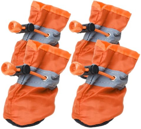 EIR 4 Stück Pfotenschutz für Hunde,Pfotenschutz Hund Verletzung,Wasserdichte Socken,Hundeschuhe Pfotenschutz Outdoor,Hunde Schuhe Outdoor,mit Verstellbaren Riemen,für den Innen- und Außenbereich