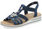 Rieker, V0649, Femme Nu-pied Marine fantaisie - 42 EU