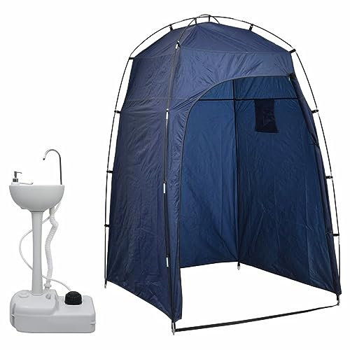 Brokky Portable Camping Handwash Stand with Tent 20 L-Portable Toilet Potty Loo for Pool Party Camping Caravan Picnic & Festivals