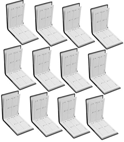 SHOWERORO 12-teiliger Mini-adress-Organizer Tragbares Telefonbuch 45 Seiten Schwarzes Oder Braunes Buch Für Studenten Und Büro