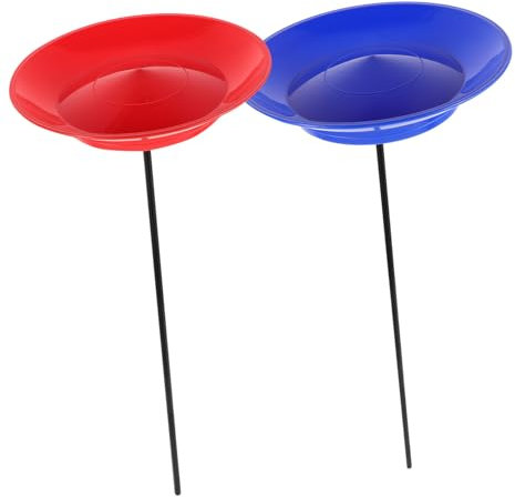 2 Sets Jonglierset Mit Drehtellern Und JonglierstöCken FüR Zirkusvorstellungen - Farbenfrohe Kreiselteller FüR Kinder Und Erwachsene Perfekt FüR Partys Und Unterhaltungszwecke