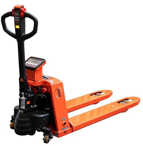 Schefer Elektrohubwagen 2000 Kg Gabellänge 1150 mm Polyurethan Eco mit Waage