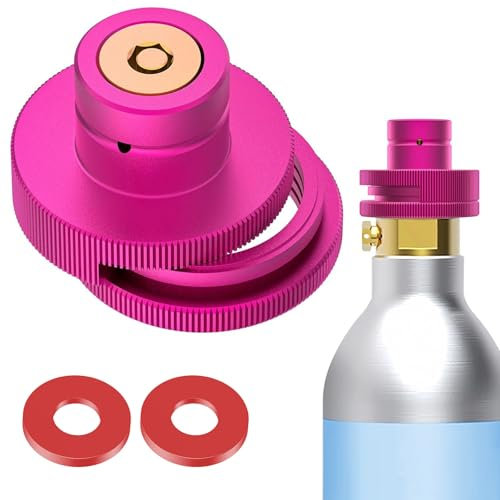 CO2 Quick-Adapter, Geteilter CO2 Quick Adapter, CO2 Quick Adapter aufgerüstet für Soda Water Bubble, für CO2 Soda kompatibel mit Duo/E-Duo/Terra/Art/E-Terra/Crystal/Gaia, Trapezgewinde TR214