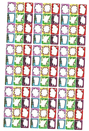 GRIRIW 10Blätter Burst Schilder Aufkleber Selbstklebende Erinnerungsaufkleber Haftnotizen Für Bürobedarf Individuell Beschriftbar Mit Aufklebern Pro Packung