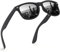 wearPro Lunettes de Soleil Homme Polarisées Pour Hommes et Femmes Protection Style Classique Lunettes Ultralégères Verres Anti-Reflets Conduite Pêche Sports Avec Lunettes de Soleil Noir