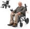Adult Electric Wheelchair, Elderly motorised Mobility Chair, Portable (24Kg Without Battery), 2x300W high Power Motor, 12Ah Lithium Battery, Carbon Steel Frame with 120Kg Load Capacity (Black)