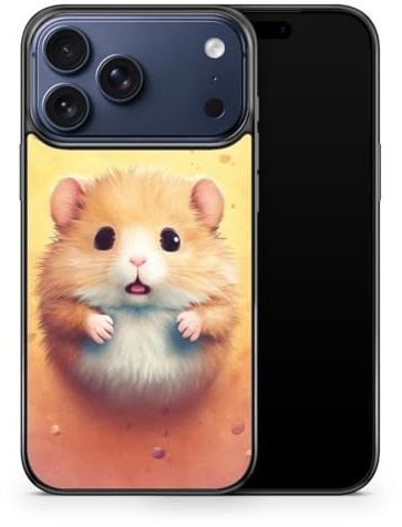 MUNIQASE Fluffy Hamster - Silikon Hülle für iPhone 17 Pro - Witzige Coole Schöne Tier Süße Hamster Schutzhülle Handyhülle Case Cover