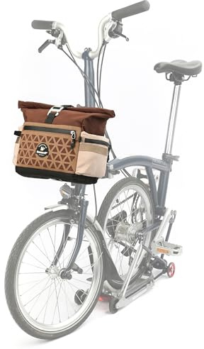 Rhinowalk Fahrrad Lenkertasche Quick Release Fronttasche Für Brompton Faltrad Fahrradtasche mit Schultergurt Regenhülle