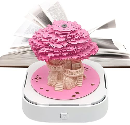 Derwrtup Papier-Skulptur Kalender,Traumhaft - 3D Papier Skulptur Abreiß-Notizblock,für Schreibtisch Bücherregal Nachttisch Jugendzimmer Schüler Teens Mädchen