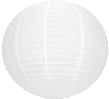 Party Pro 5022M Lanterne Japonaise Papier de Riz Blanc 35 x 35 x 35 cm
