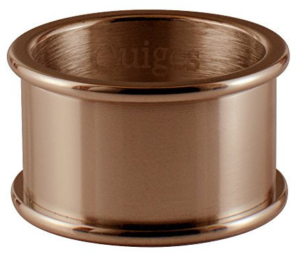 Quiges Bague de Base Or Rose en Acier Inoxydable 10mm Hauteur pour la Collection d'Anneaux Empilables 18.5mm (58)