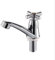 Moderne Single Kaltwasserhahn Waschbecken Zubehör Chrom finish Wasserhahn für Home Badezimmer Waschbecken Küche Becken 3 Griff Typ Optional(Kreuzgriff)