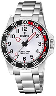 Festina Herren Analog Quarz Uhr mit Edelstahl Armband F20459/1