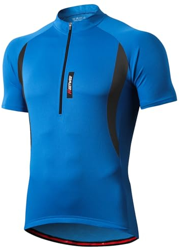 MEETWEE Men’s Cycling Jersey, Long/Short Sleeve Biking Cycle Tops Quick Dry Breathable Mountain Bike MTB Shirt Racing Bicycle Clothes Blue