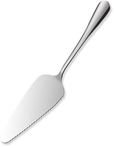 Kuchenschneider für Hochzeit, Edelstahl-Kuchenheber, Spatel, Kuchenschneider mit Wellenschliff, Tortenheber, Kuchen, Pizzaschneider, Käsekuchen für Geburtstag, Jahrestag, Weihnachten, 22,9 cm