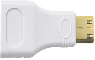 sb components Adaptateur Mini HDMI officiel Raspberry Pi Zero HDMI mâle vers connecteur HDMI femelle – Blanc