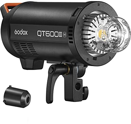 GODOX QT600IIIM Studio Strobe Flash Light,600Ws HSS Professional Photography Studio Lights,2.4G Wireless X System,0.01-0.9s Recycling,Bowens Mount,for Shooting Advertisements,Dynamics,Portraits,etc