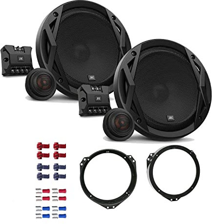 JBL Club 6500C Lautsprecher mit Einbauset passend für Opel Astra G 1998-2005 Türen vorne 360 Watt 165mm 2 Wege Kompo Auto KFZ PKW Boxen