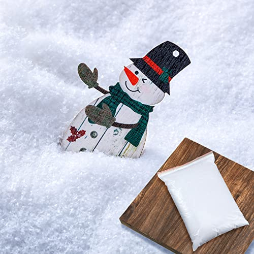 Syhood Neve finta natalizia glitterata, polvere artificiale, decorazione per albero di Natale, villaggio invernale (100 g, bianco)
