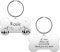 HooAMI Hundemarke mit Gravur,Knochen Hundemarke Personalisiert Dog Tag mit Gravur Namensschilder Adressanhänger Hund für Hunde und Katzen(Silber,L)