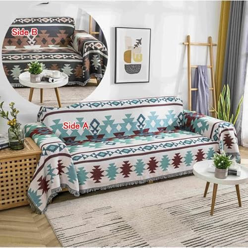 FIKROO Nordische Schlafsofa-Abdeckung Überwurfdecke Klimaanlage Gestrickte Teppiche Strandtuch Matten Picknicktuch Campingdecken Outdoor-Teppiche-N2,180x180cm