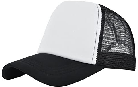 Men's Trucker Cap Mesh Trucker Net Mesh Baseball Cap Summer Retro Urban Style Cap for Men and Women Breathable Outdoor Sports Hats
