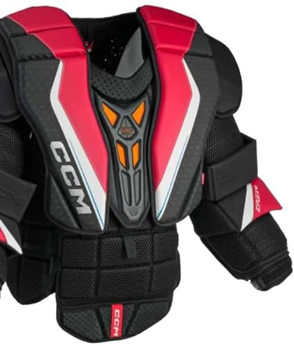 CCM EFlex 6 Goalie Brustpanzer Senior, Größe:L, Farbe:schwarz/rot/weiß
