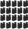 200 Stück Jumper-Kappen, offen, mit 2 Computerklemmen, Standard, 2,54 mm, Mini-Anschluss für Reiterkappe, für Leiterplatten von Festplatten, Schwarz