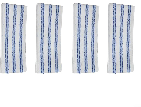 Microfiber Mop Pads Replacement For Polti for Vaporetto Kit for Vaporflexi Brush Eco Pro 3.0 Kitchen Floor Cleaning Mop, Reusable Pads(4PCS)